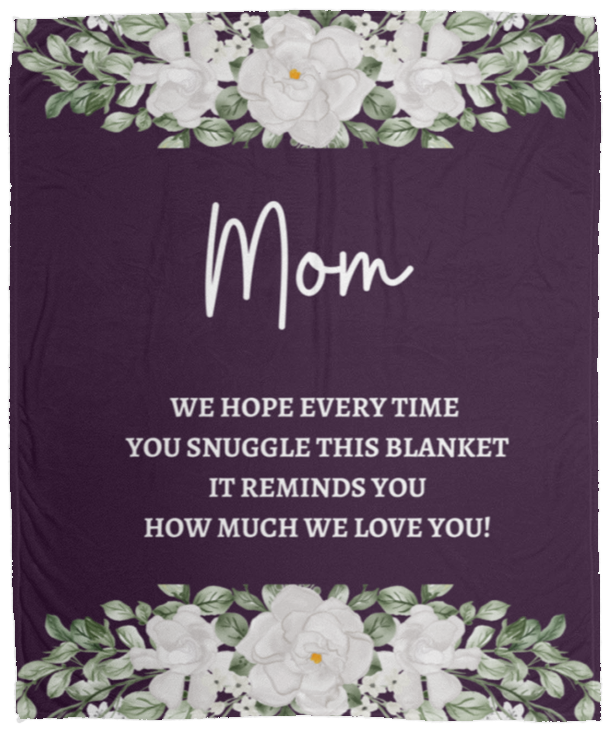 MOM FLOWER BLANKET | MOTHER'S DAY GIFT