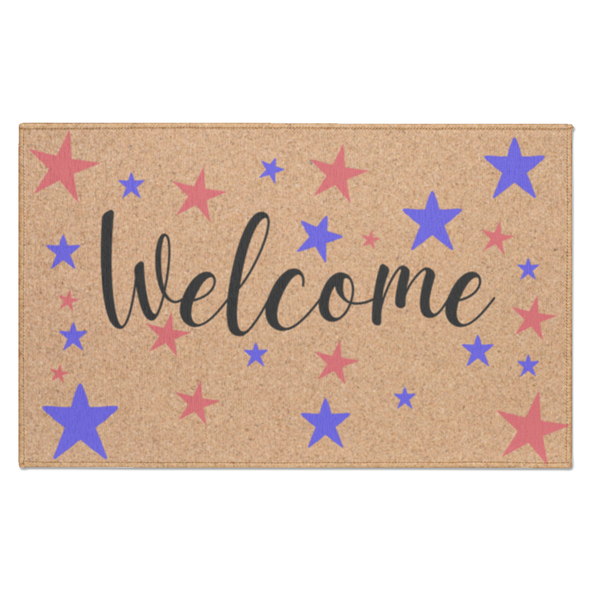 Welcome 4 th of July Door Mat