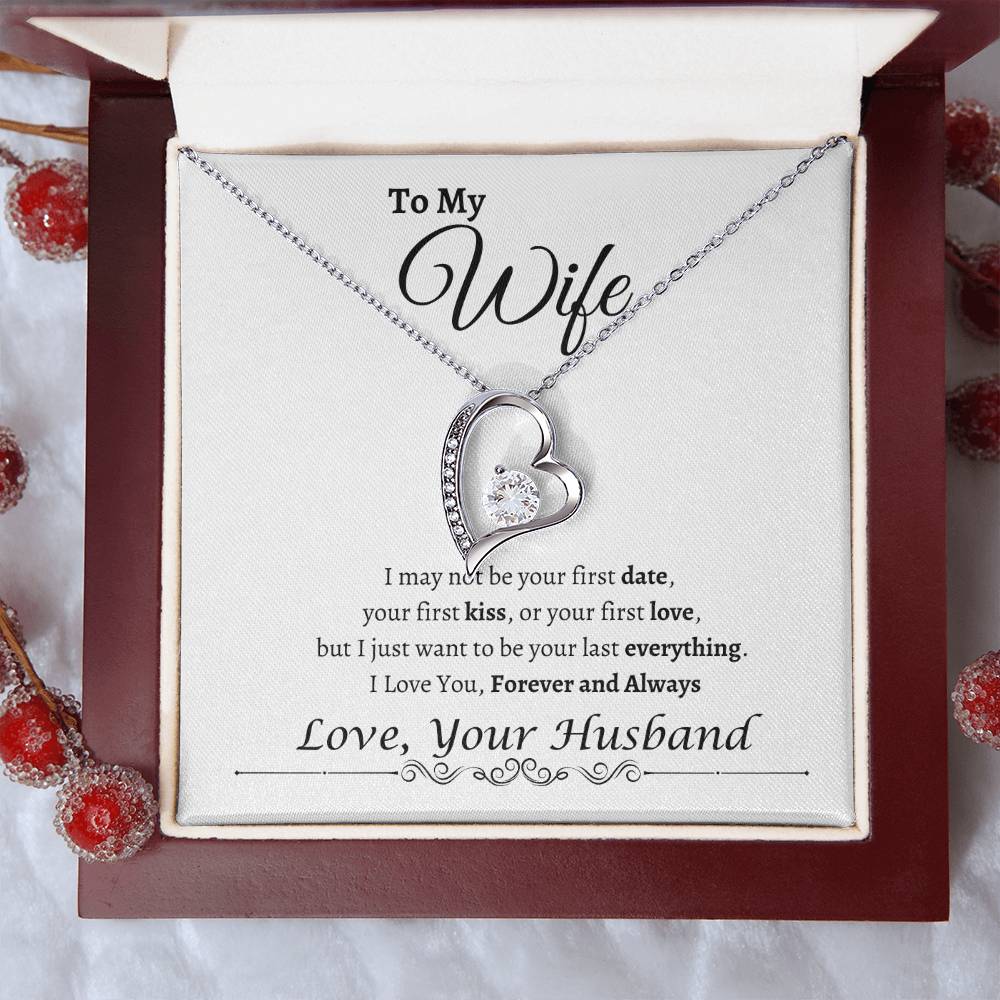 To My Wife Happy Anniversary| Forever Love Necklace