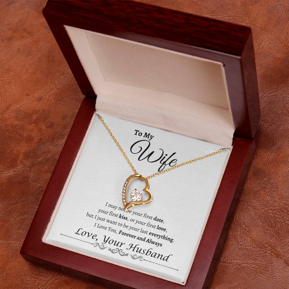 To My Wife Happy Anniversary| Forever Love Necklace