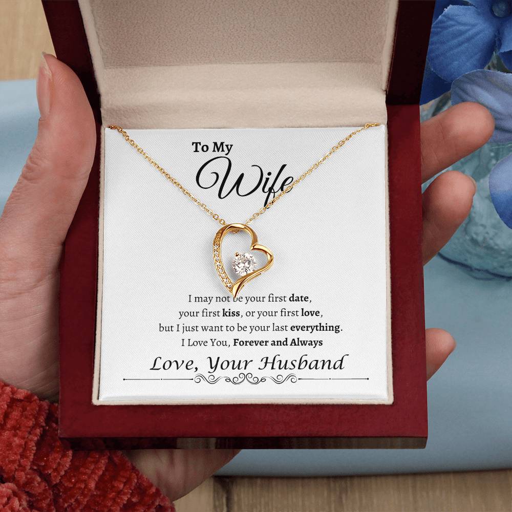 To My Wife Happy Anniversary| Forever Love Necklace