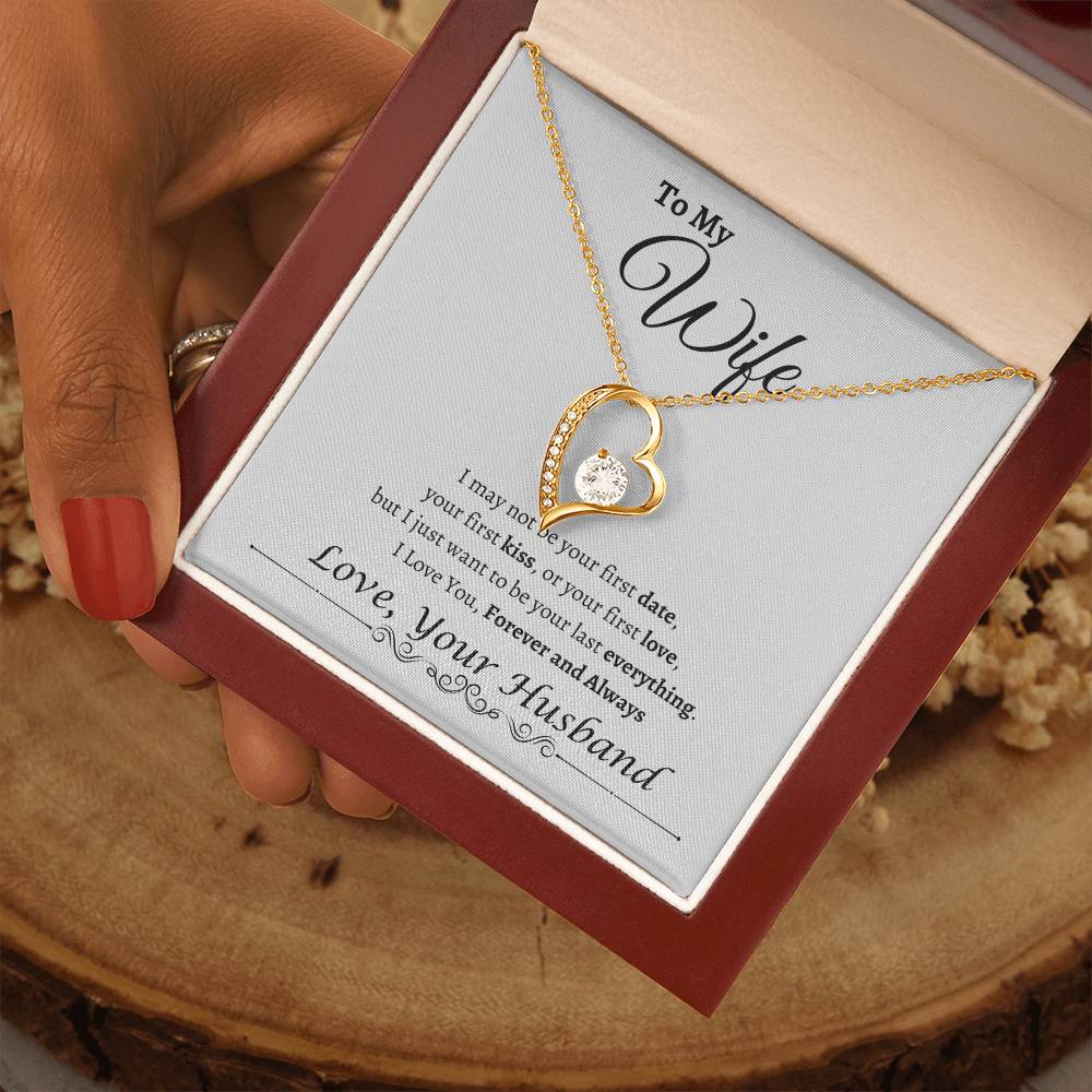 To My Wife Happy Anniversary| Forever Love Necklace