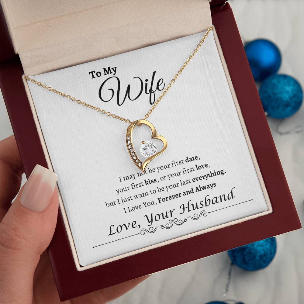 To My Wife Happy Anniversary| Forever Love Necklace