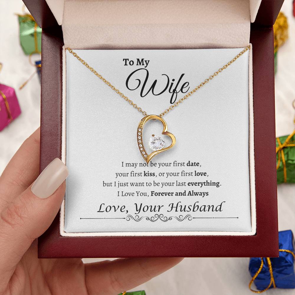 To My Wife Happy Anniversary| Forever Love Necklace