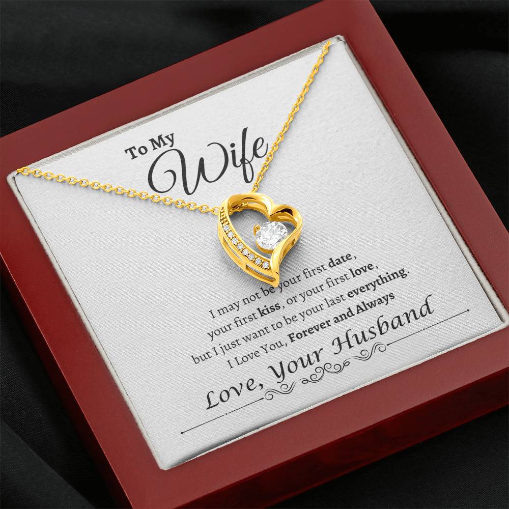 To My Wife Happy Anniversary| Forever Love Necklace