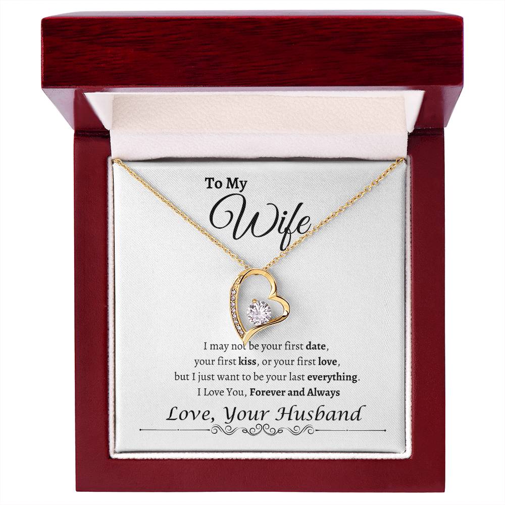 To My Wife Happy Anniversary| Forever Love Necklace