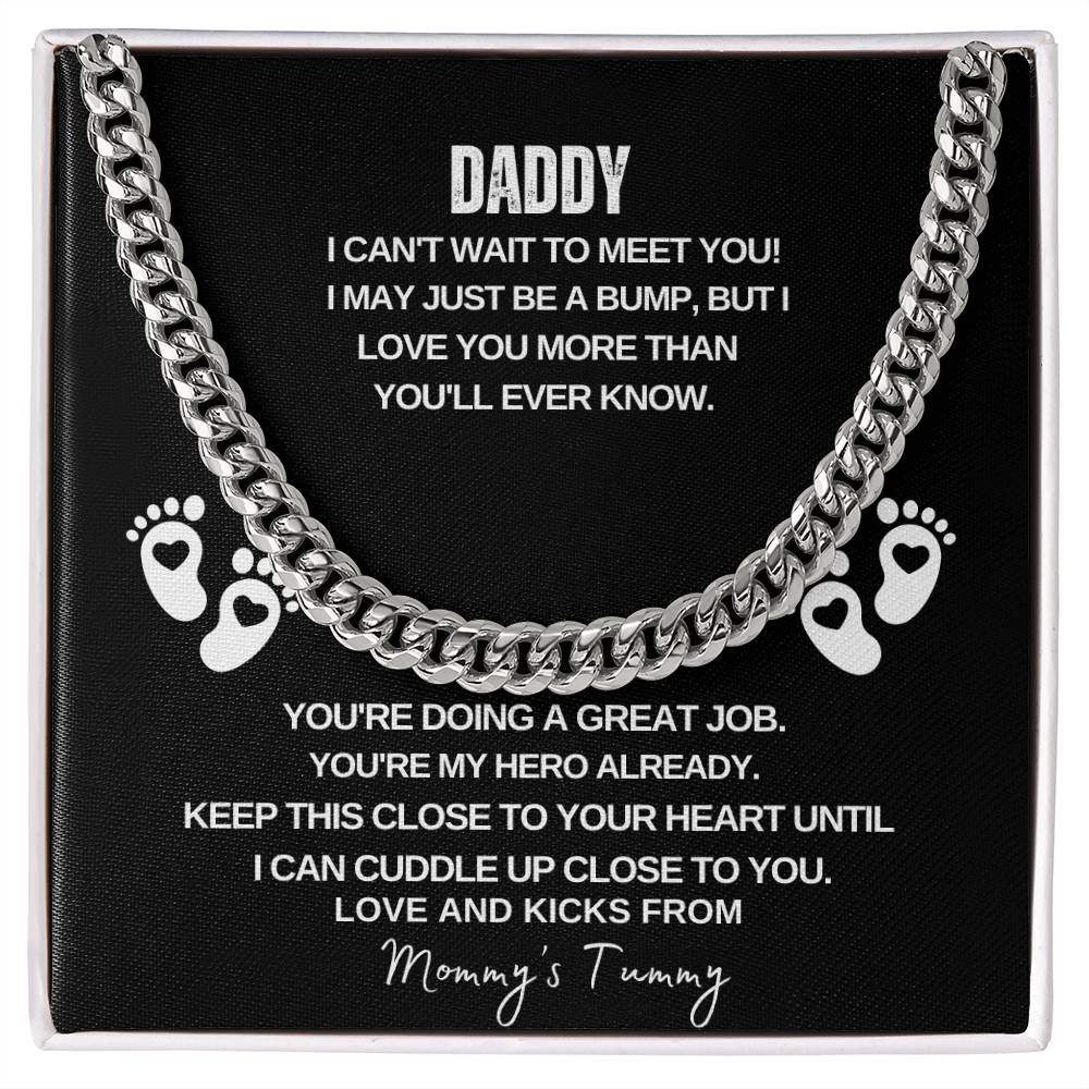 Daddy I Can't Wait to Meet You | Men's Necklace