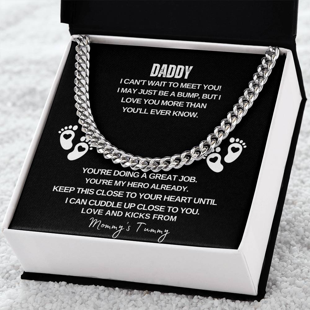 Daddy I Can't Wait to Meet You | Men's Necklace