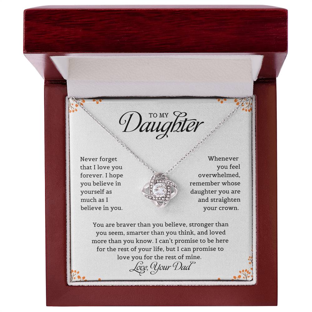 To My Daughter | Love Knot Necklace
