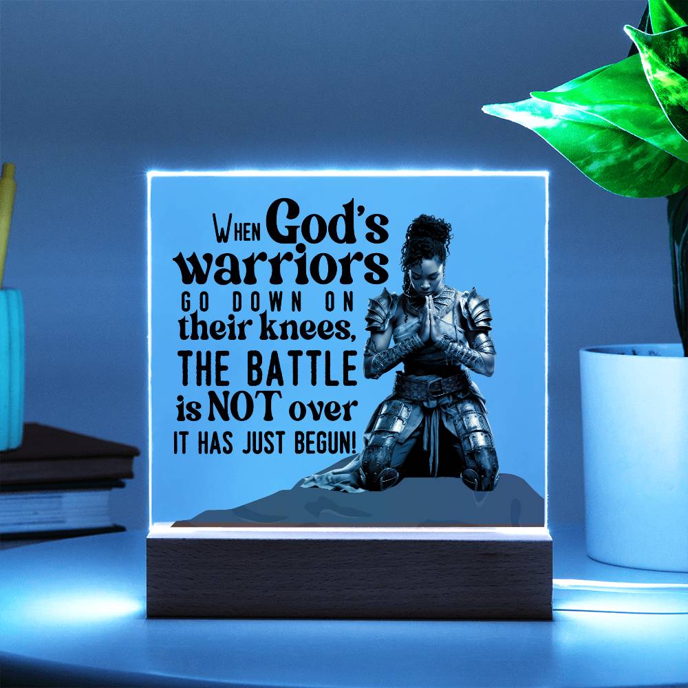 God's Warrior Princess | Square Acrylic Plaque