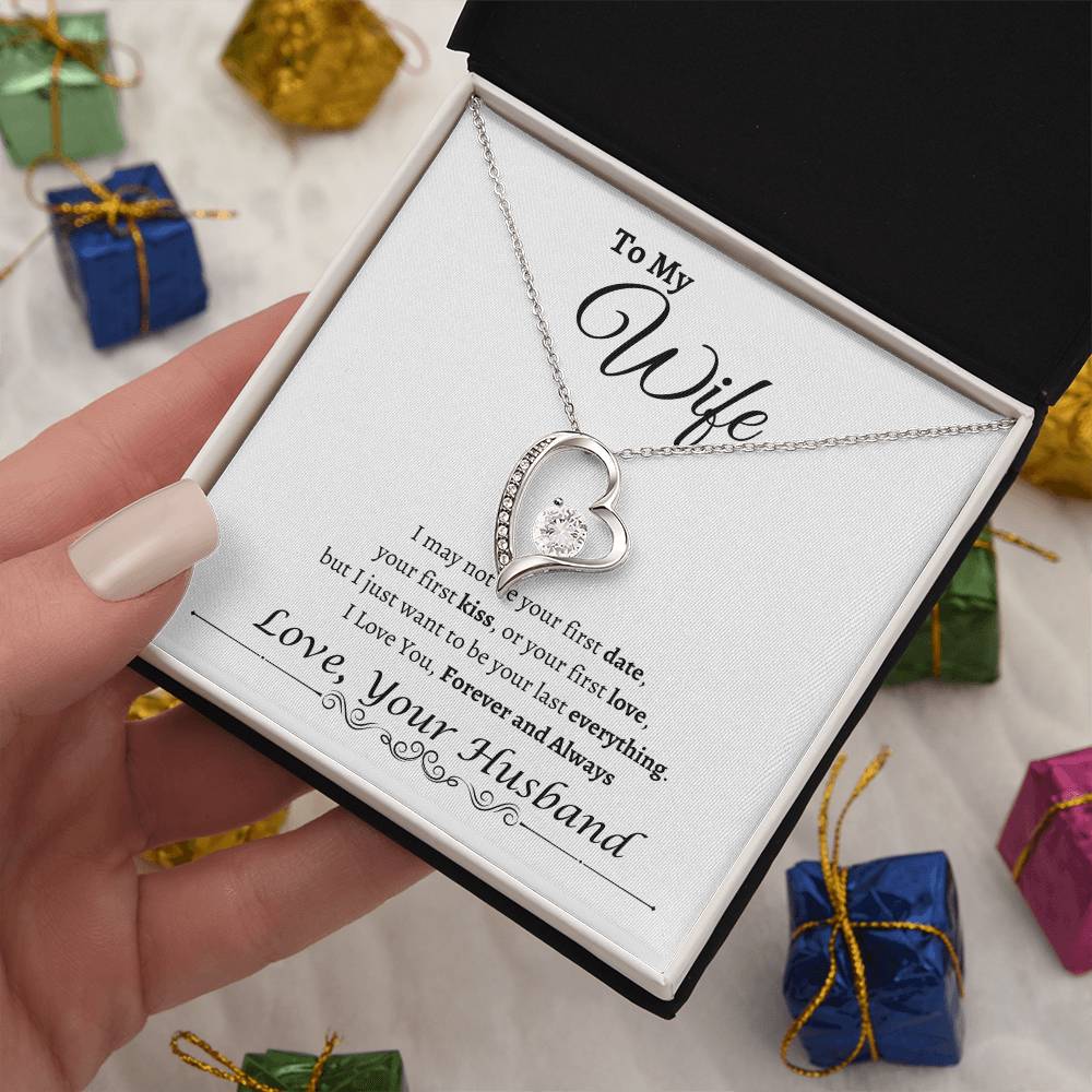 To My Wife Happy Anniversary| Forever Love Necklace