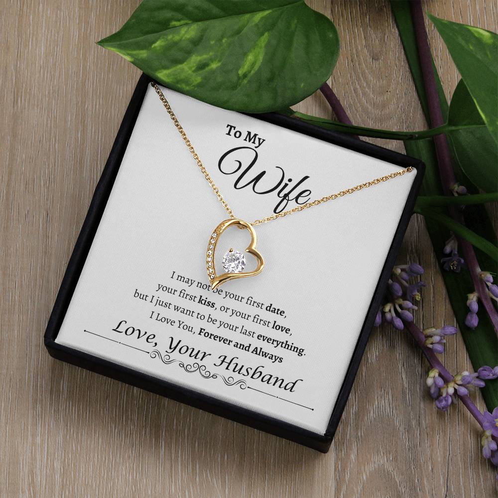To My Wife Happy Anniversary| Forever Love Necklace