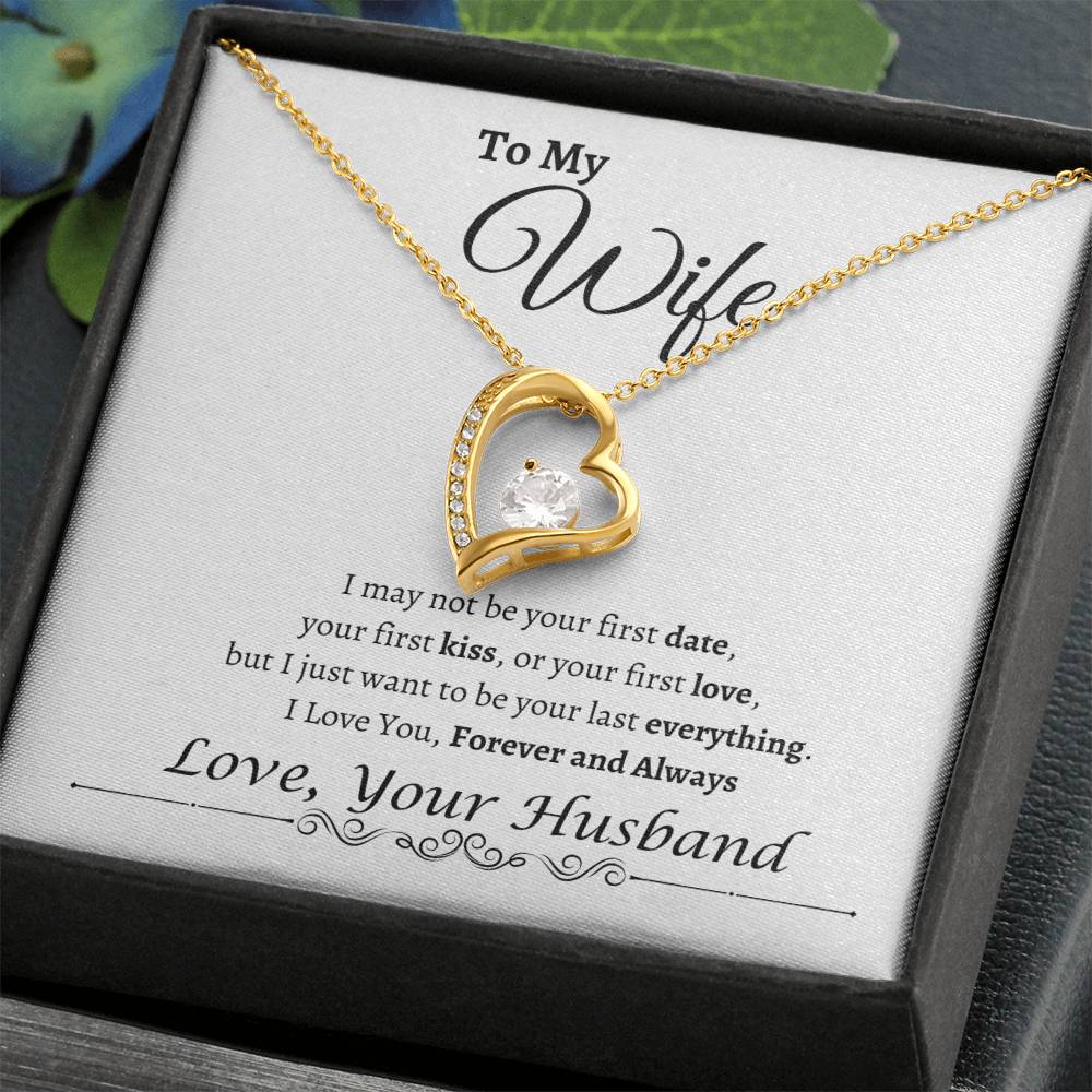 To My Wife Happy Anniversary| Forever Love Necklace