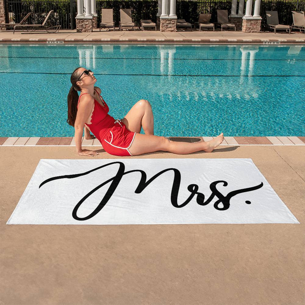 Mr & Mrs Beach Towels | Wedding Gift