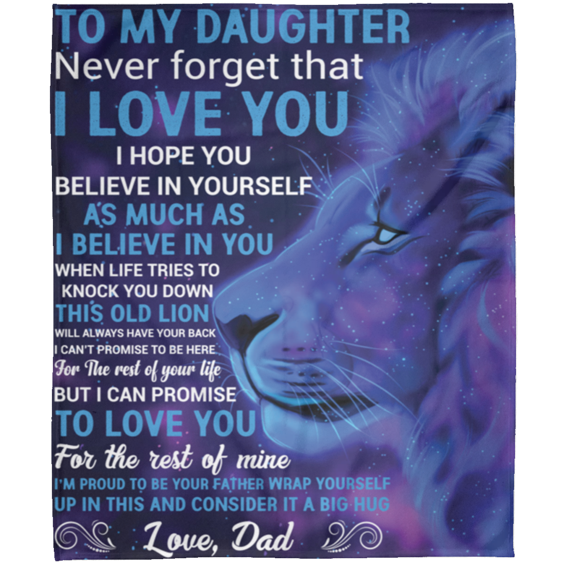 To My Daughter | Arctic Fleece Blanket 50x60