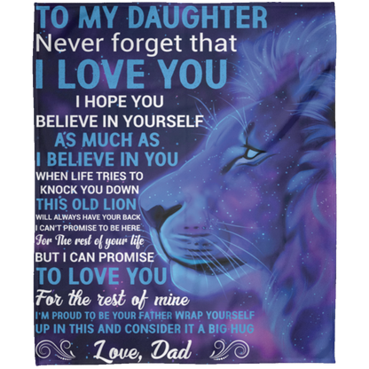 To My Daughter | Arctic Fleece Blanket 50x60