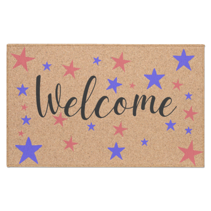 Welcome 4 th of July Door Mat