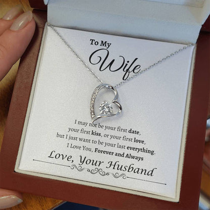 To My Wife Happy Anniversary| Forever Love Necklace