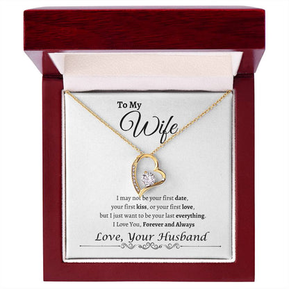 To My Wife Happy Anniversary| Forever Love Necklace
