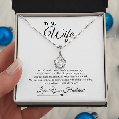 To My Wife Happy Anniversary| Eternal Hope Necklace