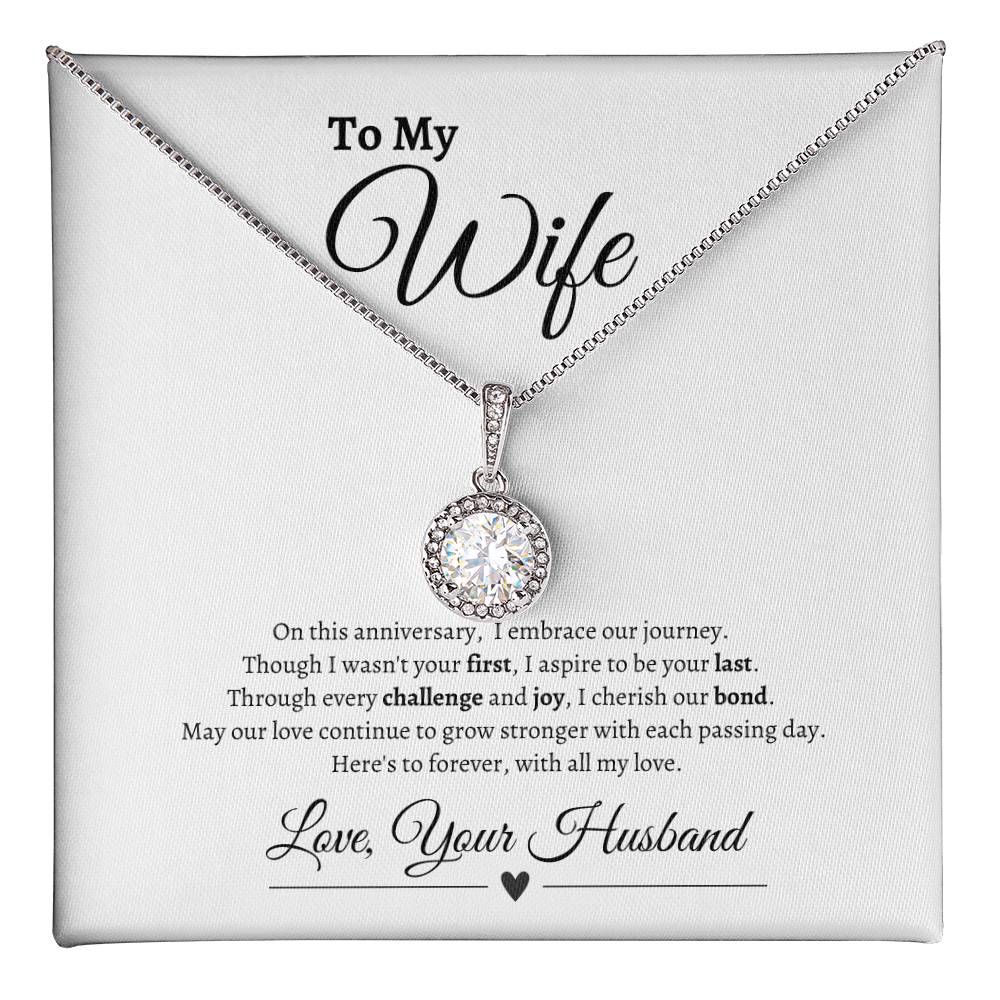 To My Wife Happy Anniversary| Eternal Hope Necklace