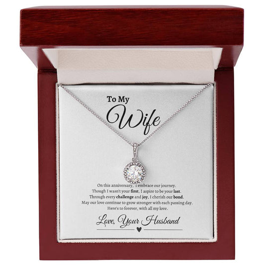 To My Wife Happy Anniversary| Eternal Hope Necklace