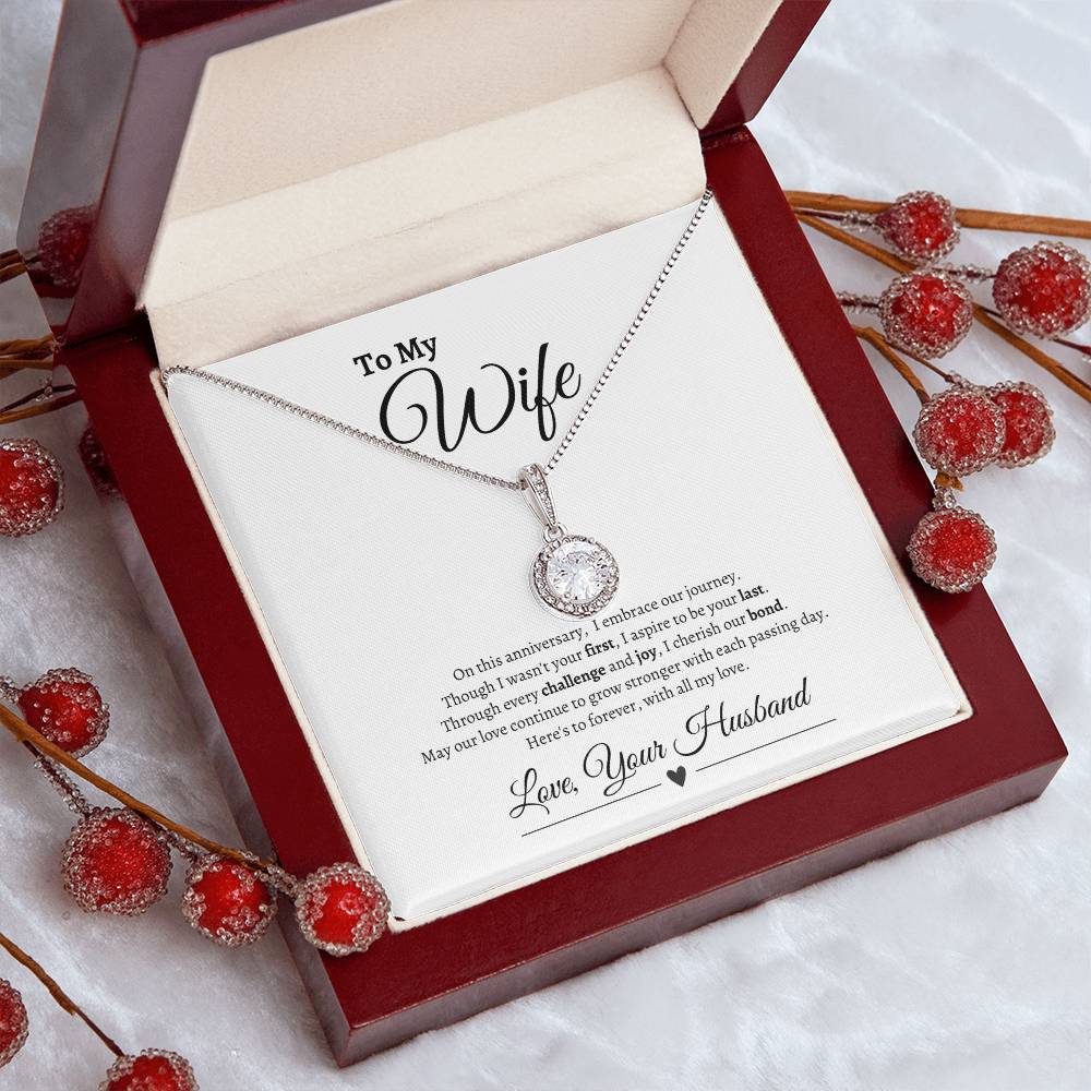 To My Wife Happy Anniversary| Eternal Hope Necklace