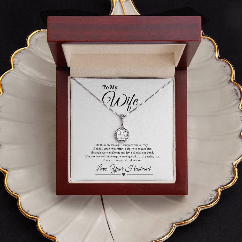 To My Wife Happy Anniversary| Eternal Hope Necklace