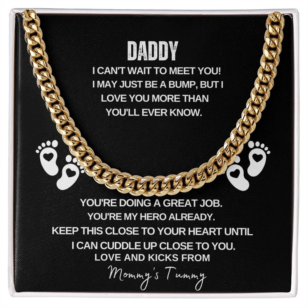 Daddy I Can't Wait to Meet You | Men's Necklace