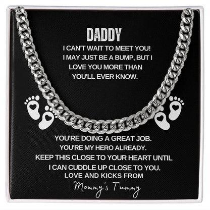 Daddy I Can't Wait to Meet You | Men's Necklace