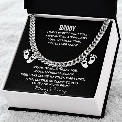 Daddy I Can't Wait to Meet You | Men's Necklace