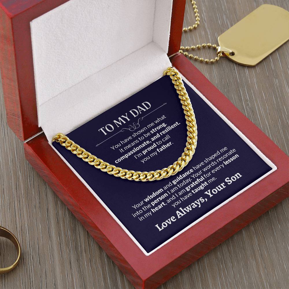 To My Dad | Cuban Link Chain