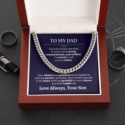 To My Dad | Cuban Link Chain