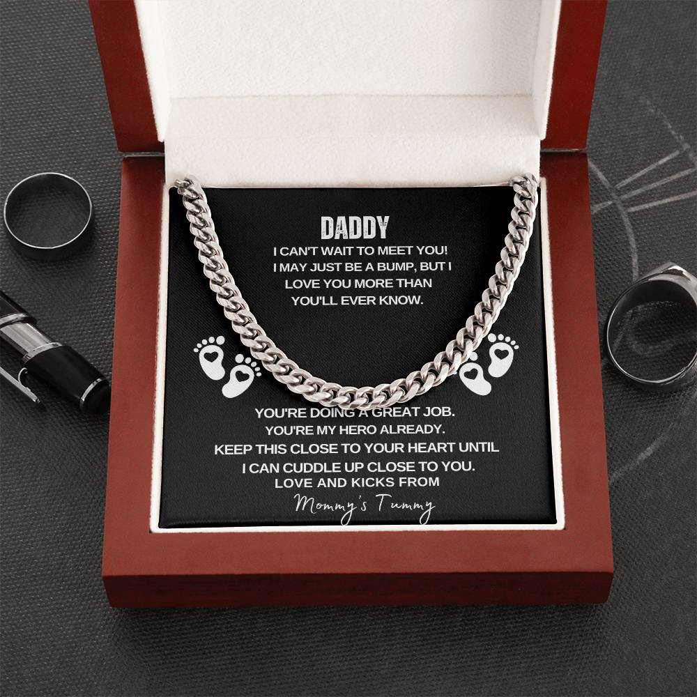 Daddy I Can't Wait to Meet You | Men's Necklace