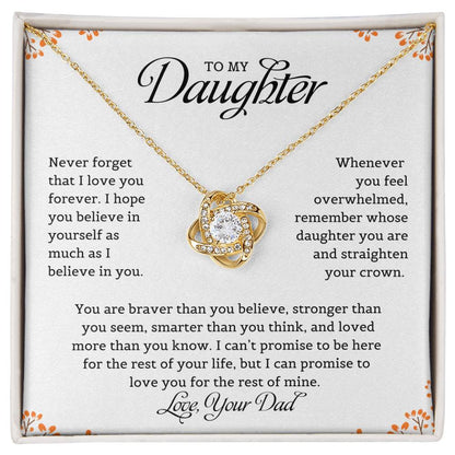 To My Daughter | Love Knot Necklace