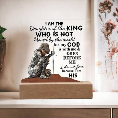 I am the Daughter of the King | Square Acrylic Plaque