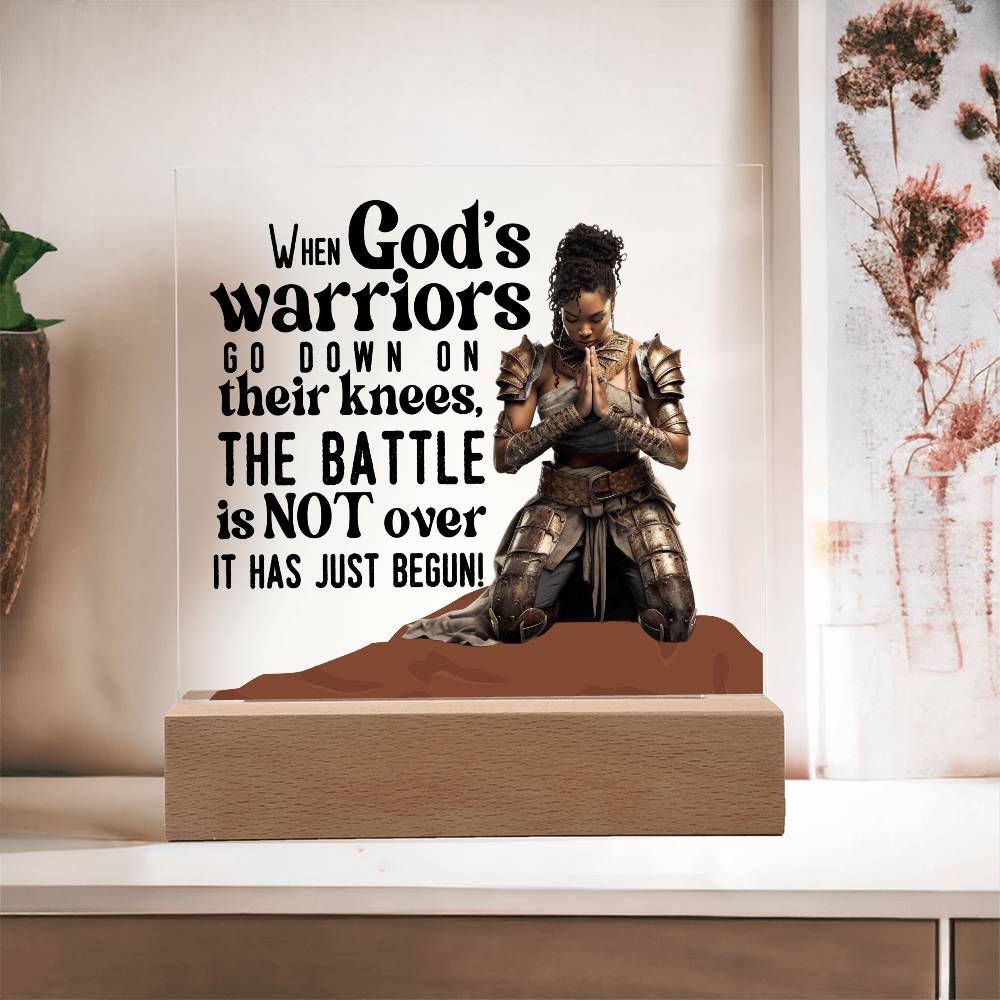 God's Warrior Princess | Square Acrylic Plaque
