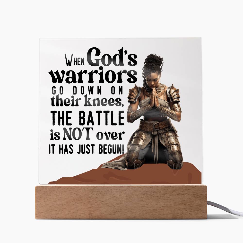 God's Warrior Princess | Square Acrylic Plaque