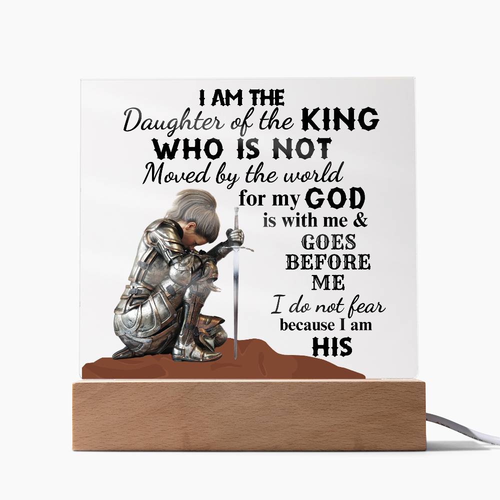 I am the Daughter of the King | Square Acrylic Plaque