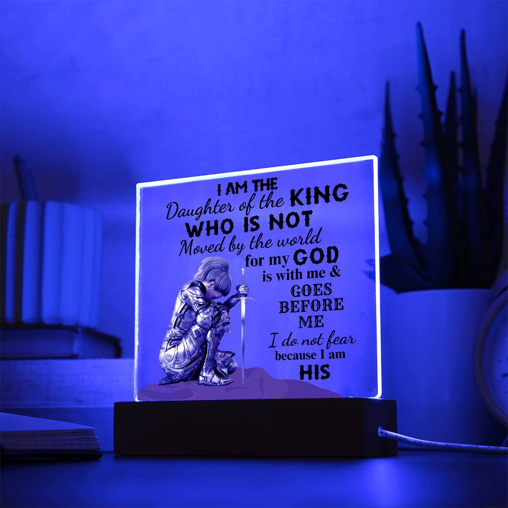 I am the Daughter of the King | Square Acrylic Plaque