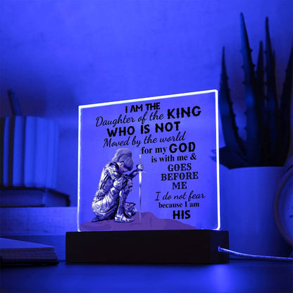 I am the Daughter of the King | Square Acrylic Plaque