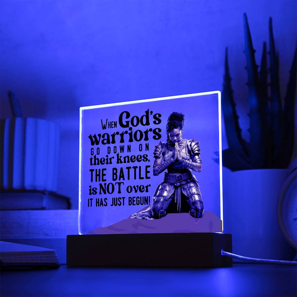 God's Warrior Princess | Square Acrylic Plaque