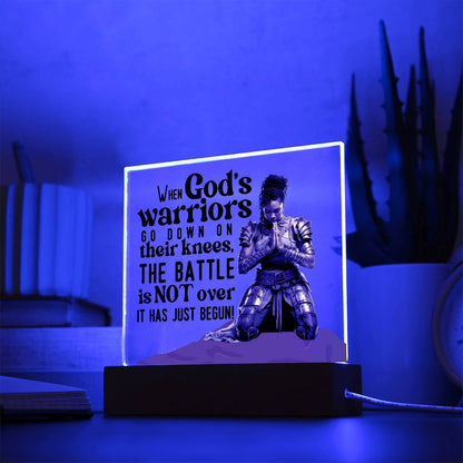 God's Warrior Princess | Square Acrylic Plaque