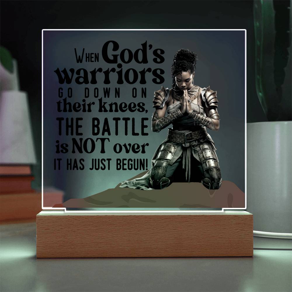 God's Warrior Princess | Square Acrylic Plaque