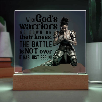 God's Warrior Princess | Square Acrylic Plaque