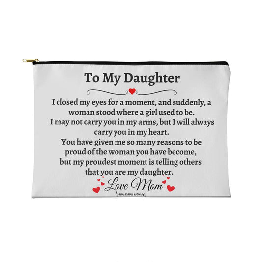 To My Daughter\ Small Zipper Pouch