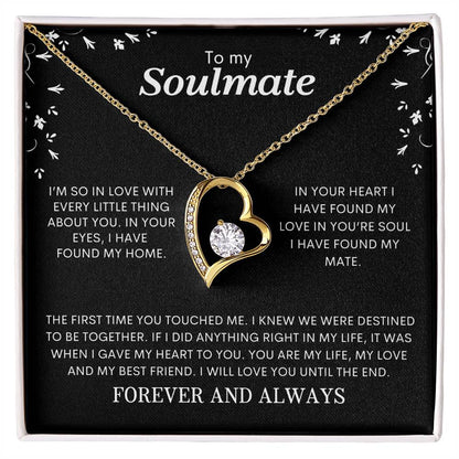 To My Soulmate | Forever Love Necklace