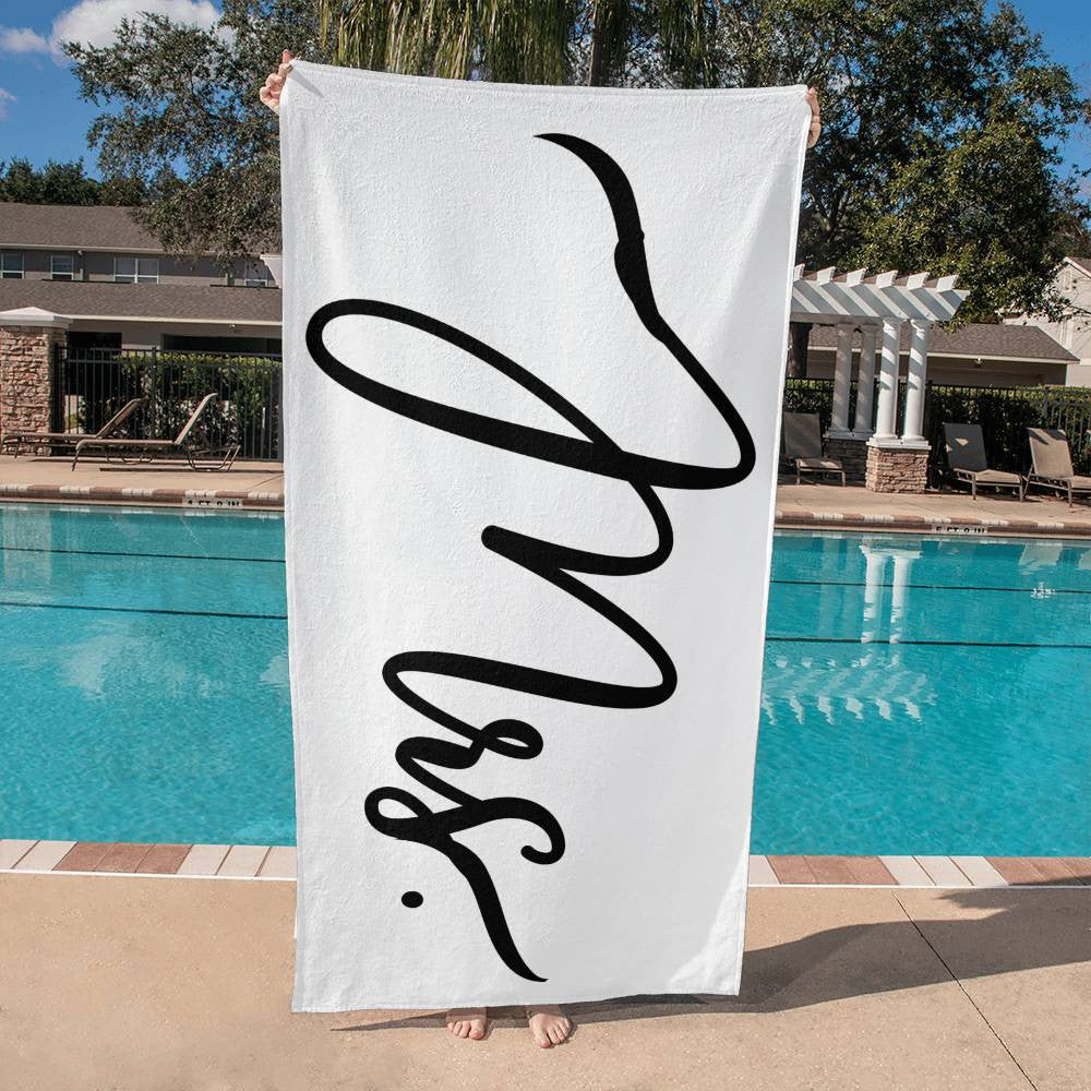 Mr & Mrs Beach Towels | Wedding Gift